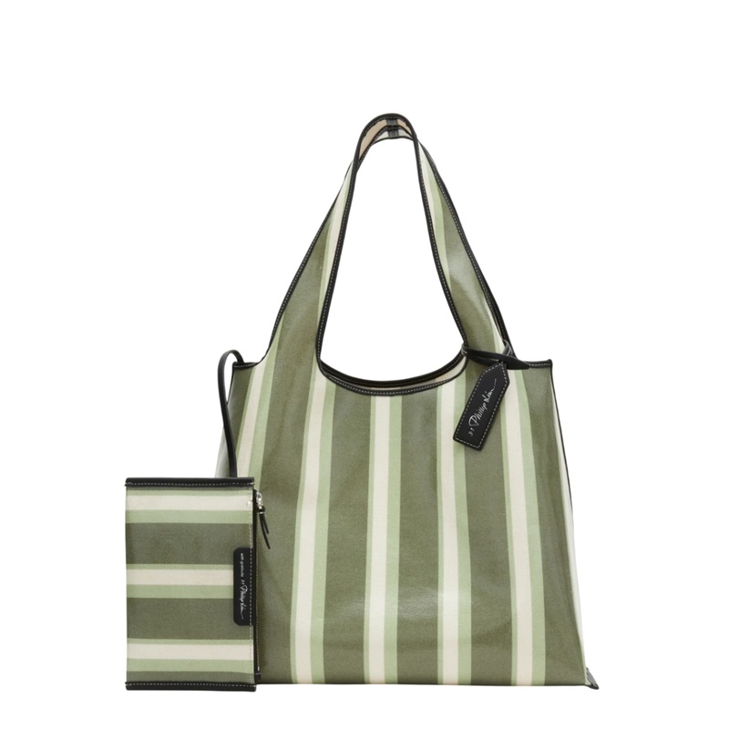 Dual Stripe Market Tote