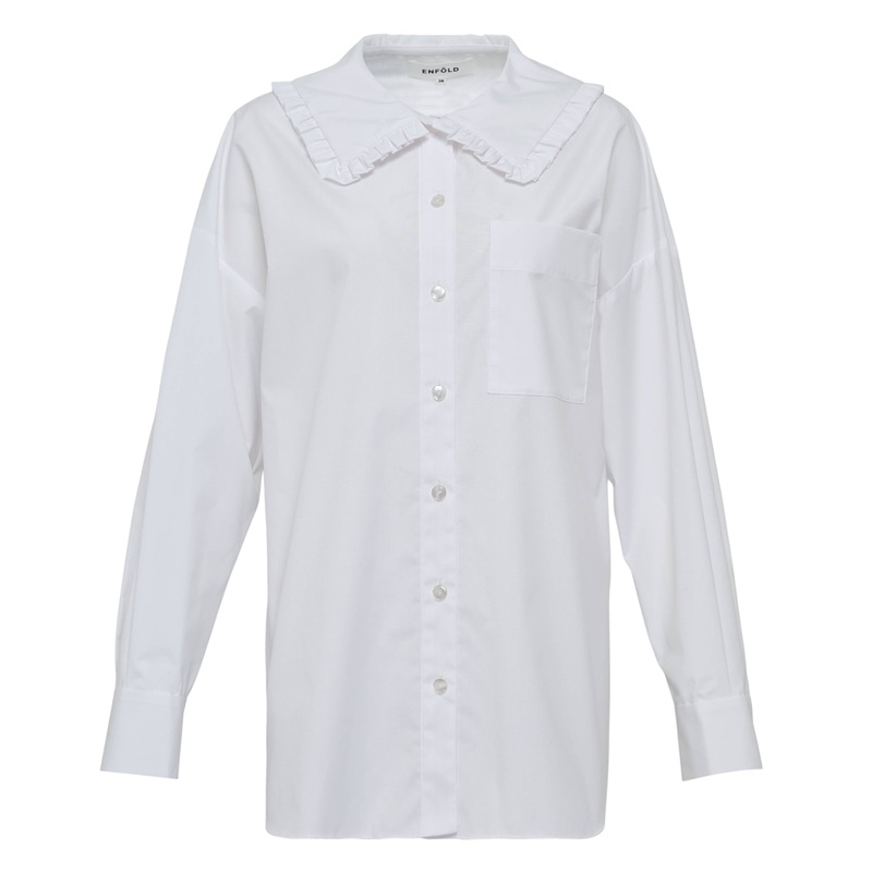 Frilly Collar Shirt