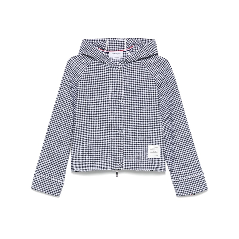 Gingham Cotton Tweed Jacket Women