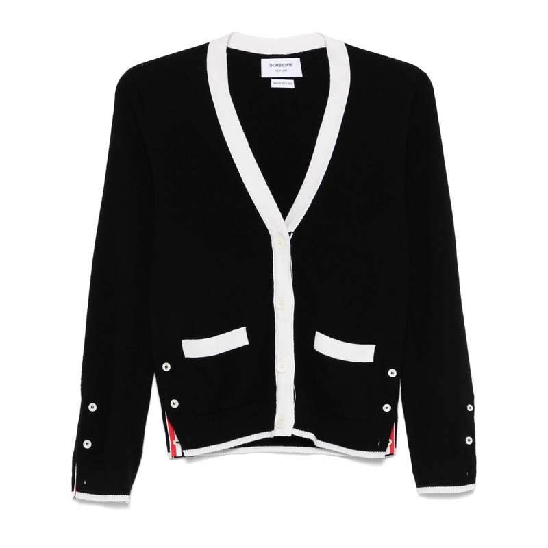 Jersey Stitch Cashmere V Neck Cardigan Women