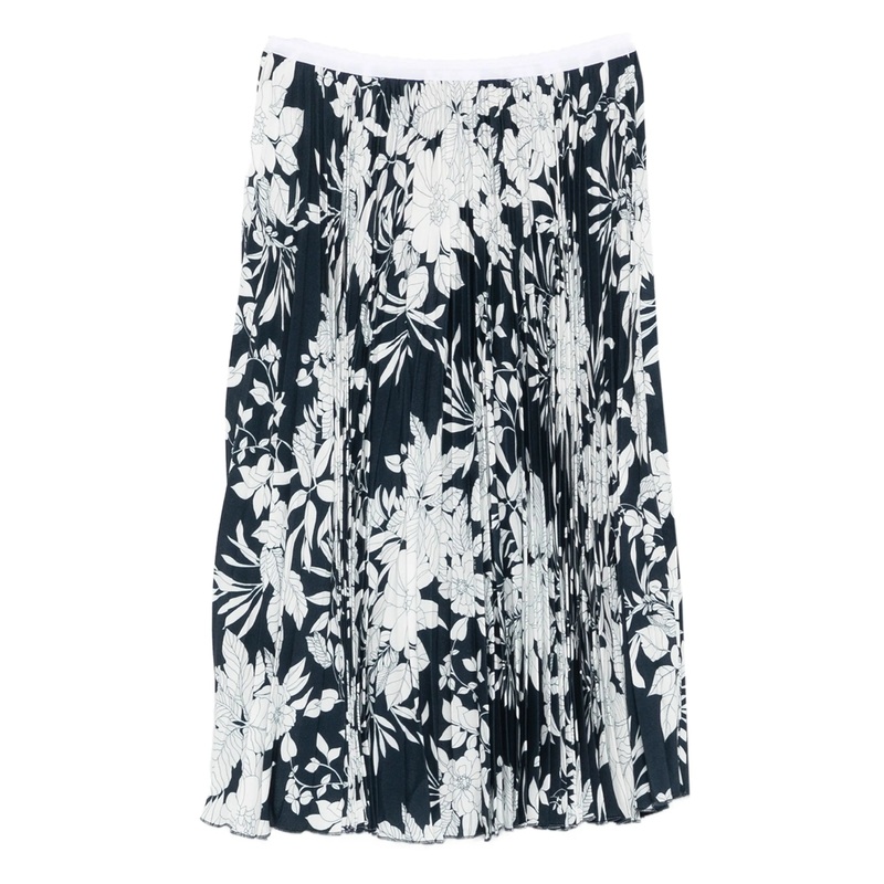 Pleated Sunray Full Skirt