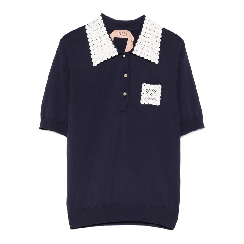 Polo Knit Top