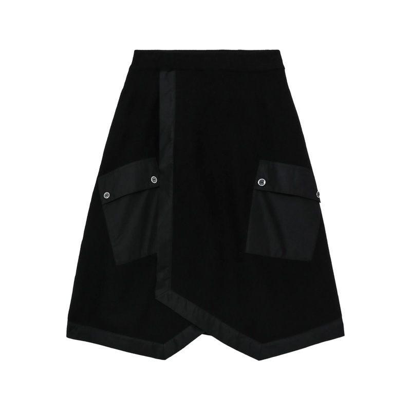 Utility Skirt With Poplin Combo