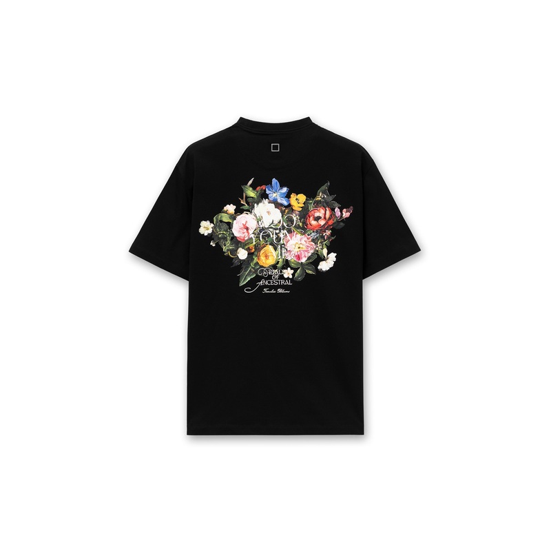 Back Flower Print Tee