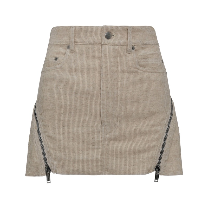 Bolan Banana Mini Linen Cordur Skirt