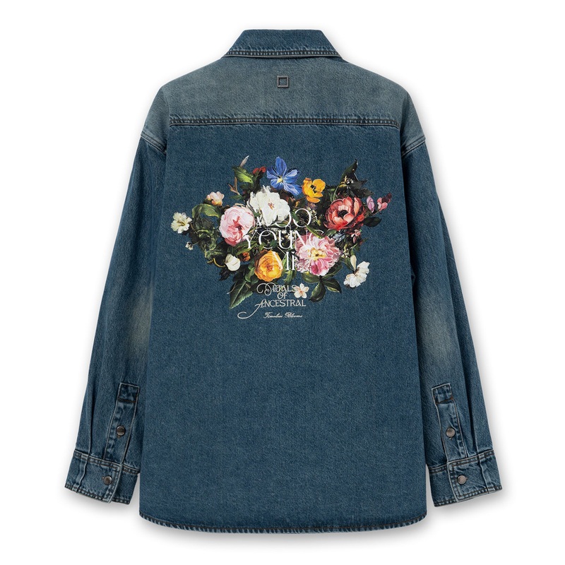 Denim Shirt With Back Print