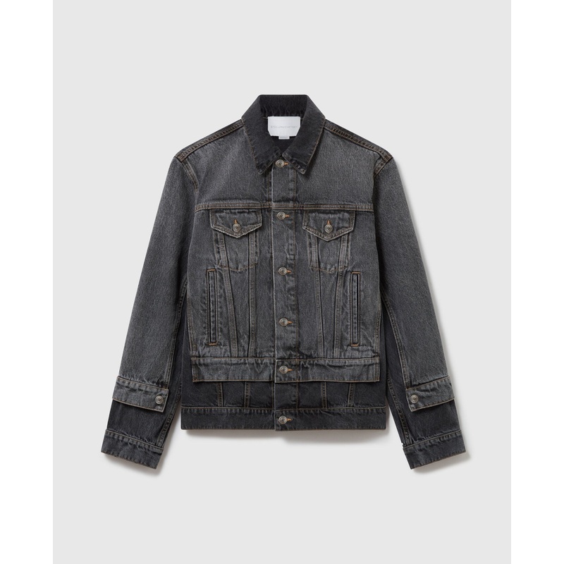 Double Black Denim Jacket