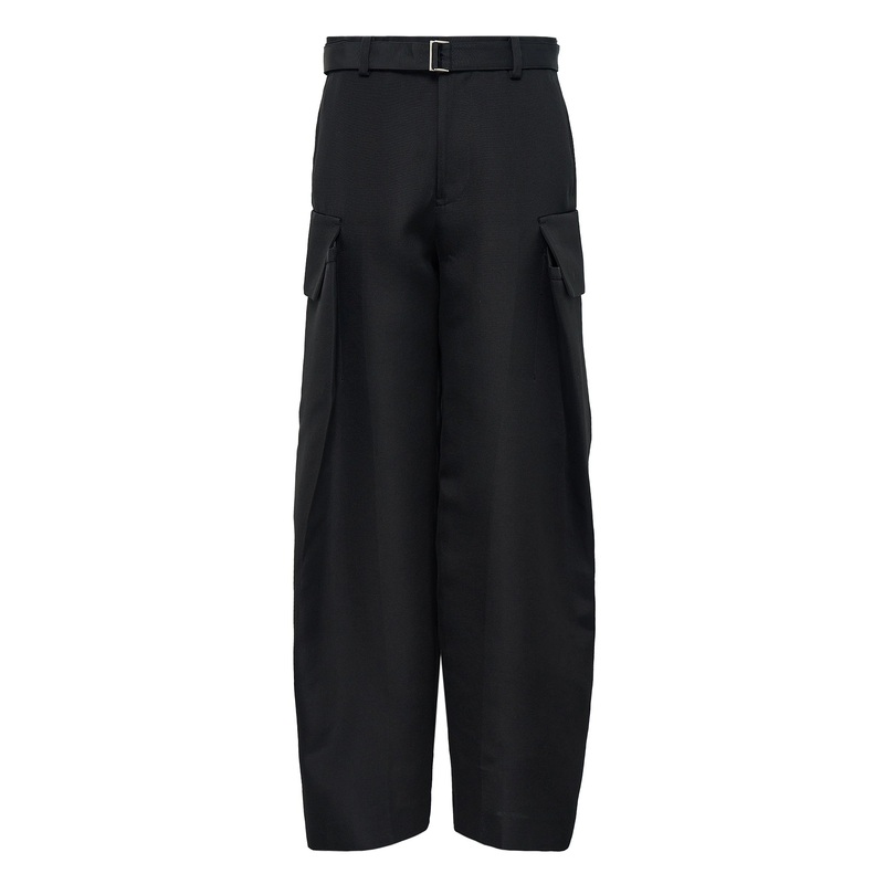 Double-Faced Silk Cotton Pants