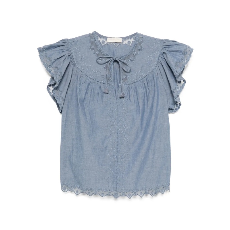 Effie Flutter Sleeve Top