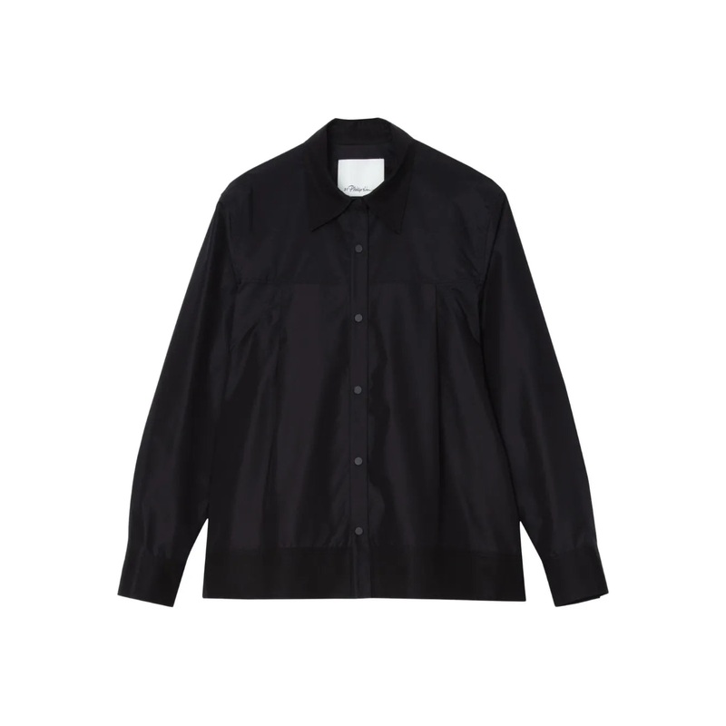 Flounce Hem Long Sleeve Shirt