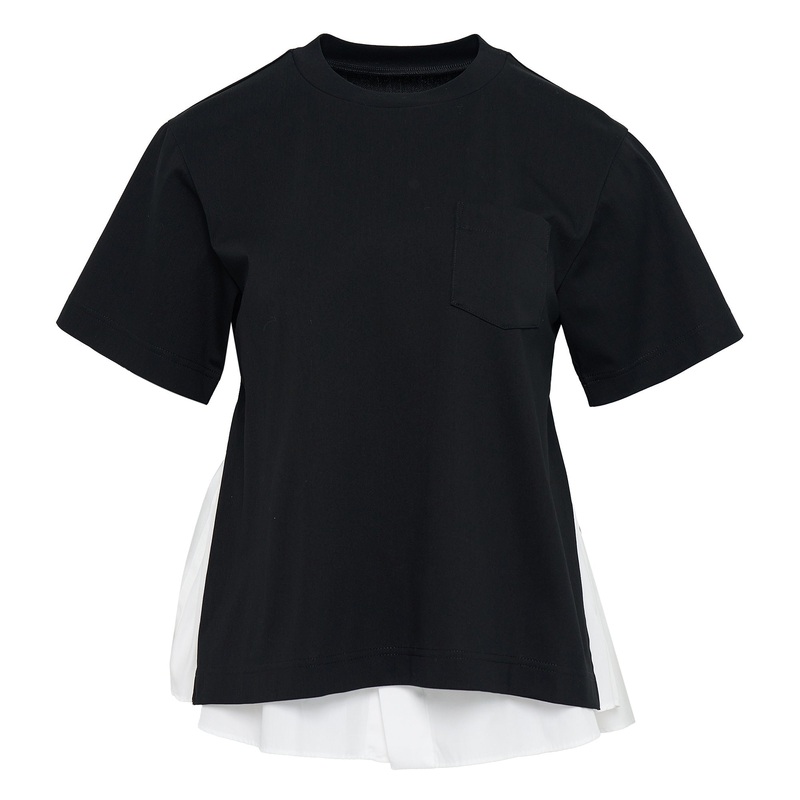 Poplin X Cotton Jersey T-Shirt