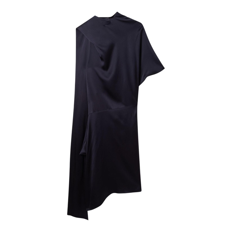 Satin Asymmetric Dress
