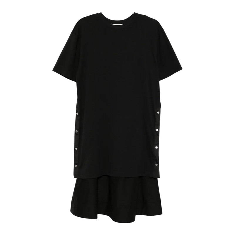 Short Sleeve Oversized T-Shirt Combo Dress