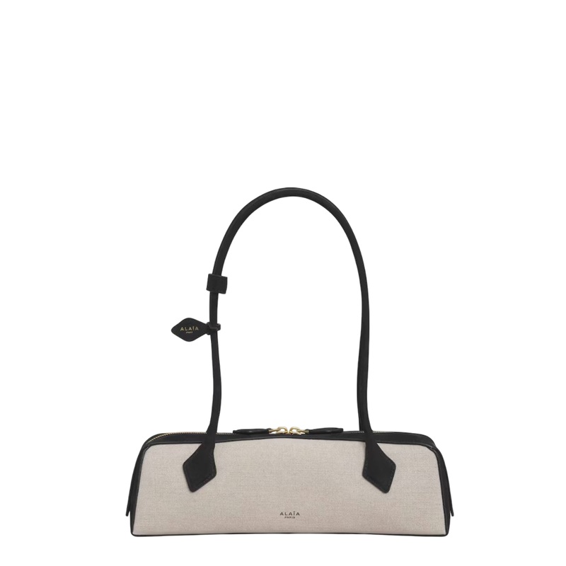 Teckel Medium Linen And Nubuck Calfskin