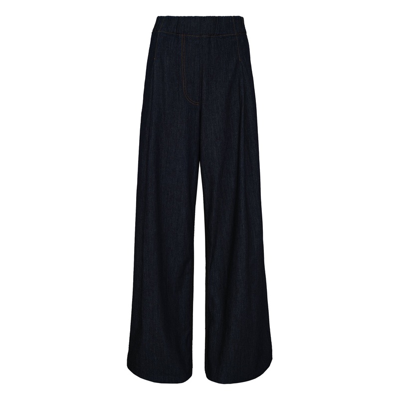 Wide Leg Elasticated Trousers