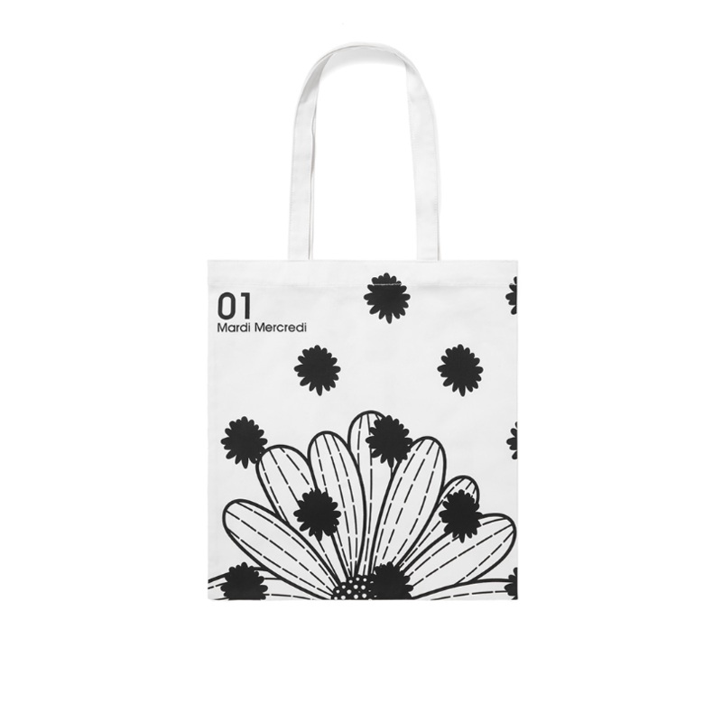 Canvas Bag Flower Dots