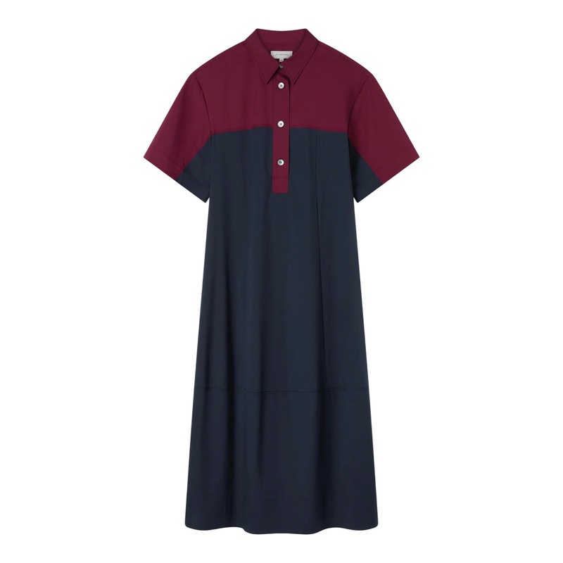 Ella Spliced Shirt Dress