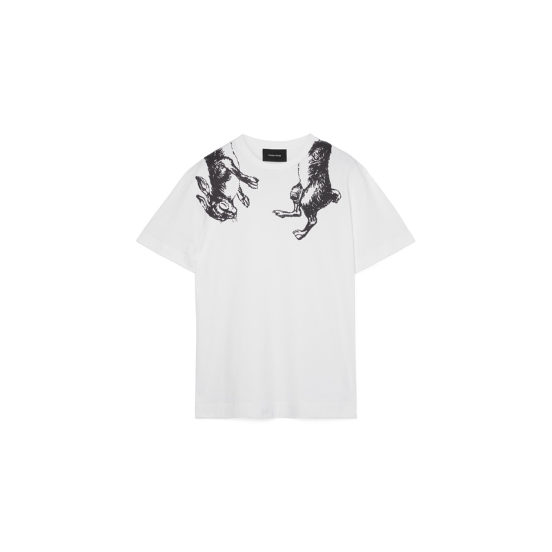 Hare Illustration Print T-Shirt