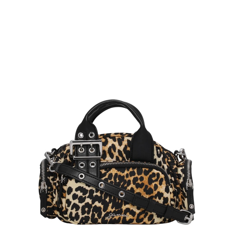 Leopard Mini Polochon Bag