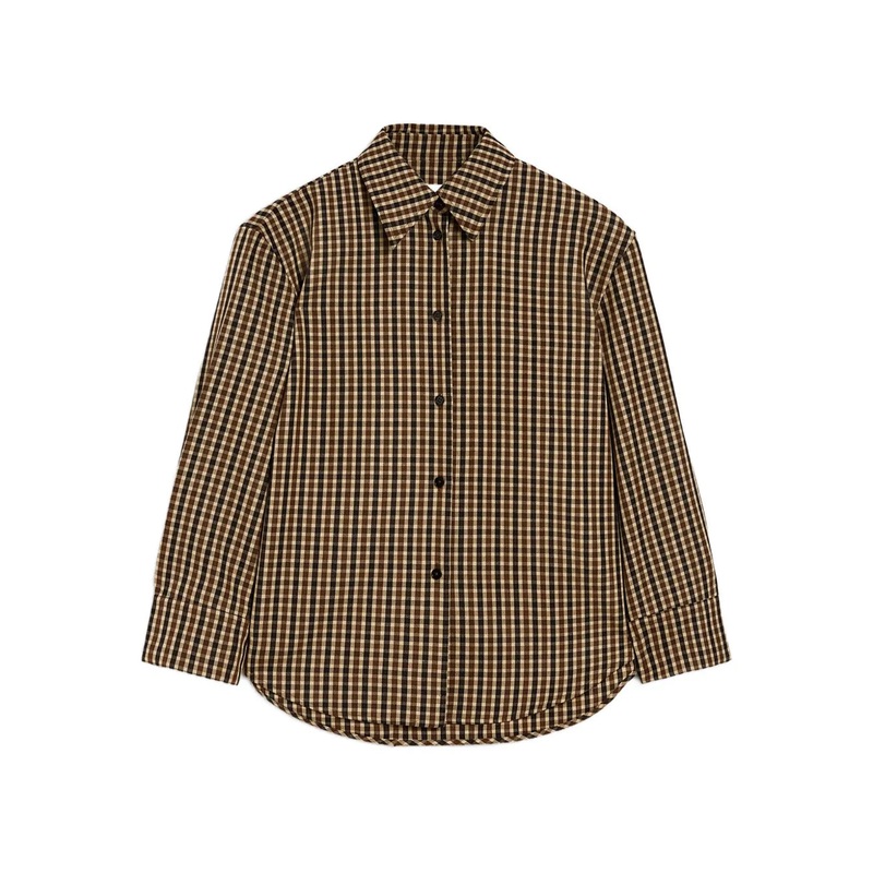 Micro Check Dry Wool Shirt
