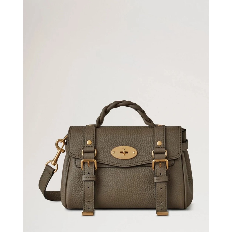 Mini Alexa Linen Green Heavy Grain