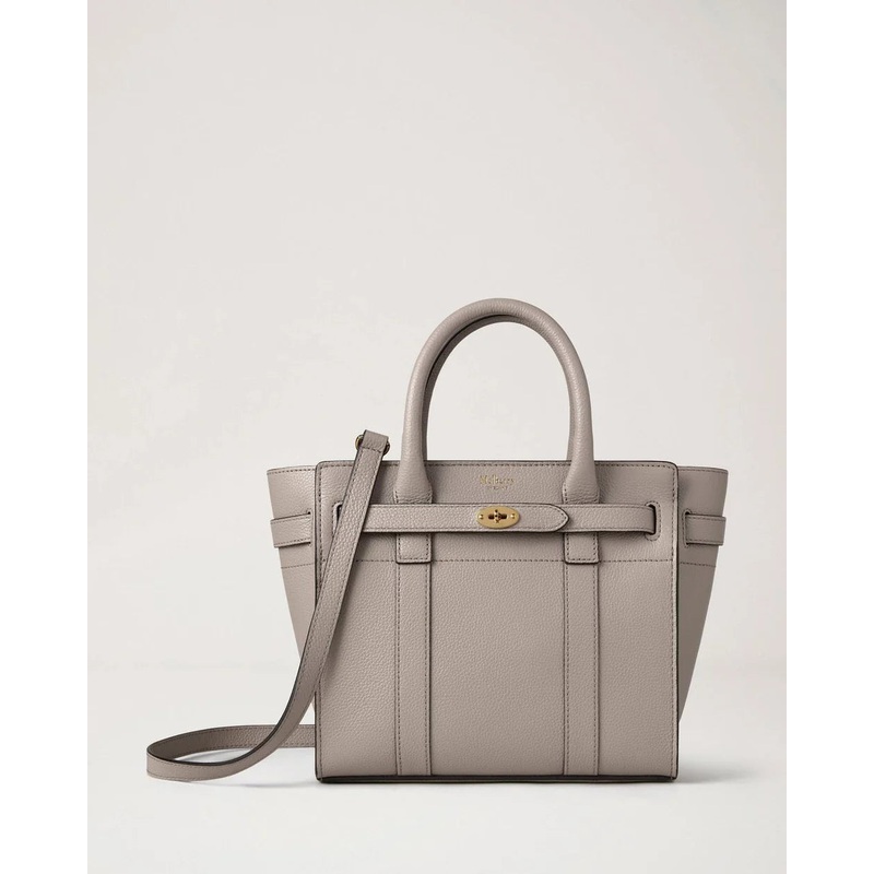 Mini Zipped Bayswater Cashmere Taupe Small Classic Grain