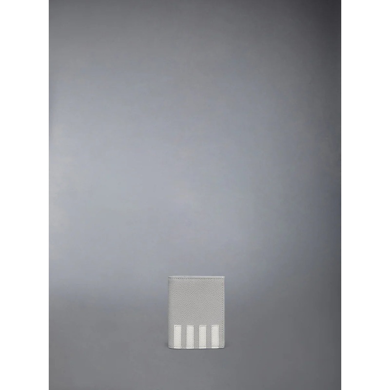 Pebble Grain 4-Bar Double Card Holder Men