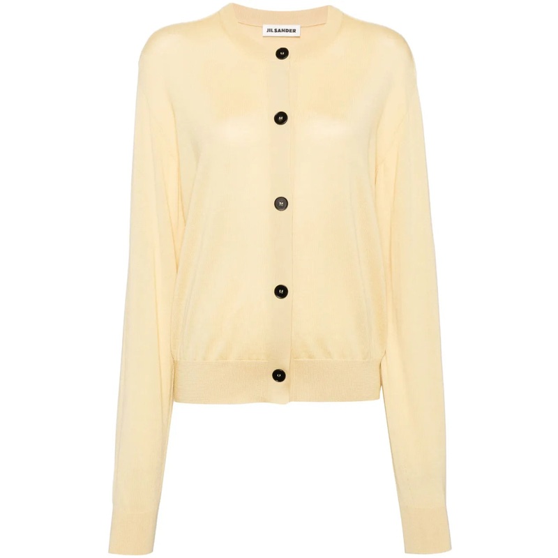 Superfine Crew Neck Cardigan