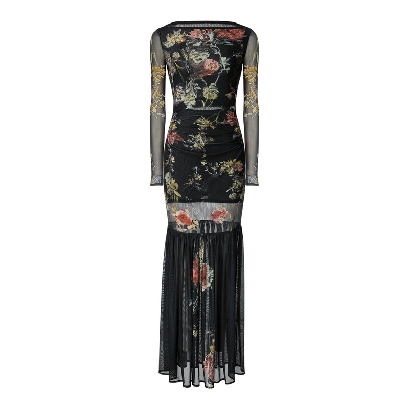 Alicia Printed Mesh Dress