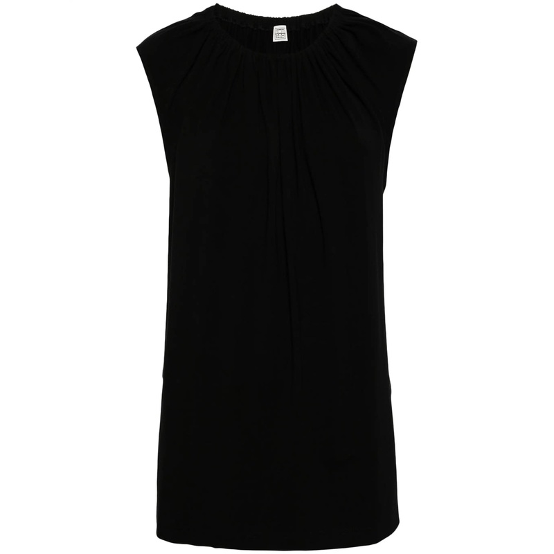Gathered Neck Jersey Top