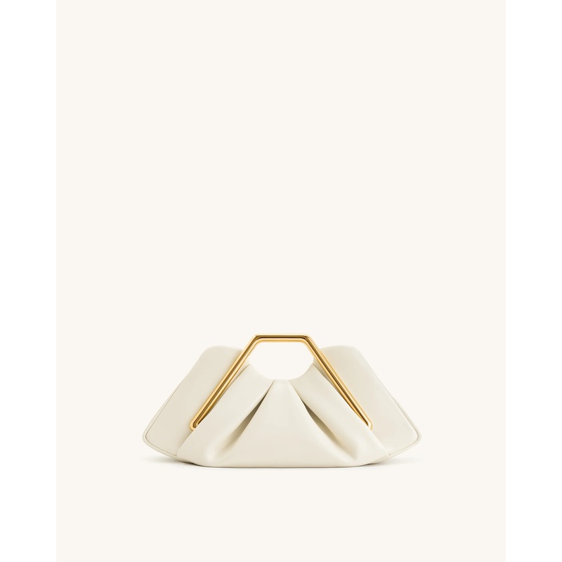 Lila Metal Frame Clutch