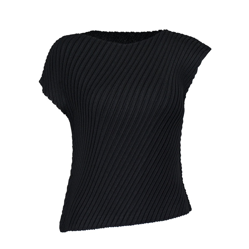 Linen Like Pleats Pleated Tops