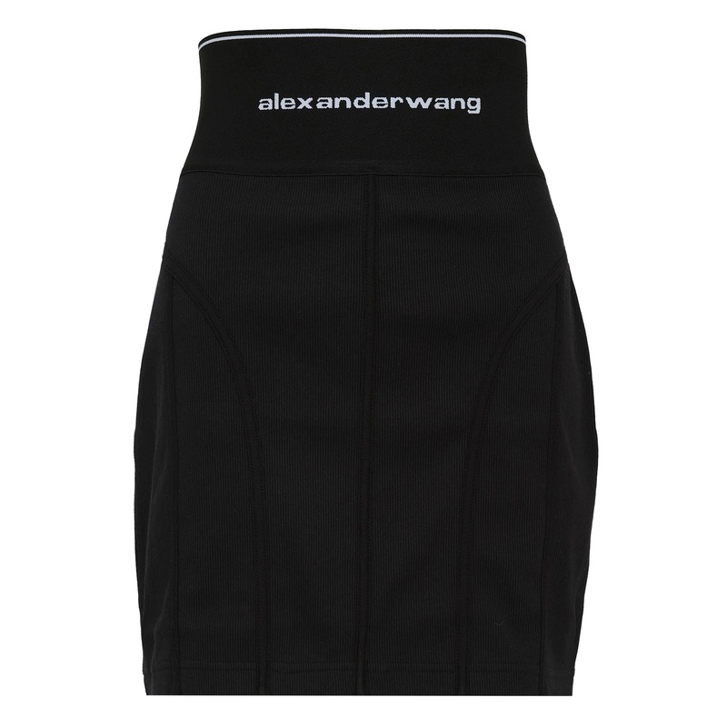 Ribbed High Waisted Skirt