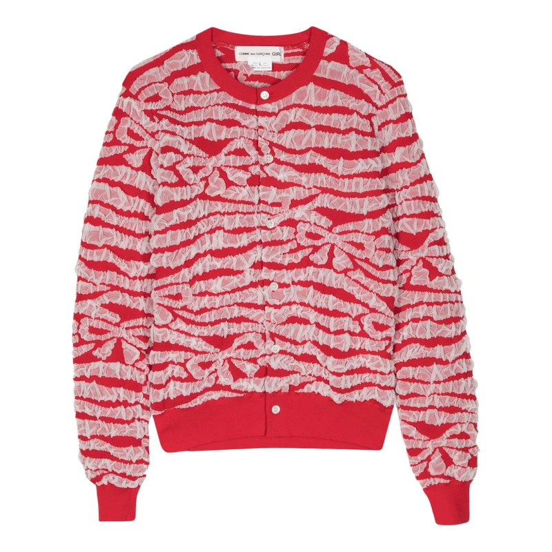 Ribbon Pattern Cardigan