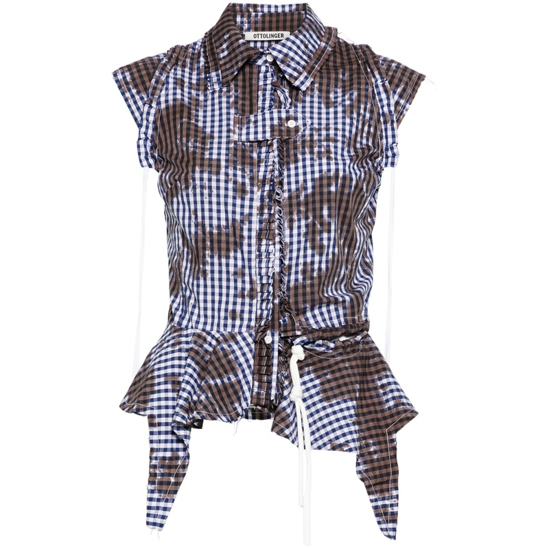 Rouched Sleeveless Blouse