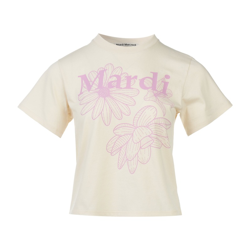 Slim T-Shirt Triple Flower