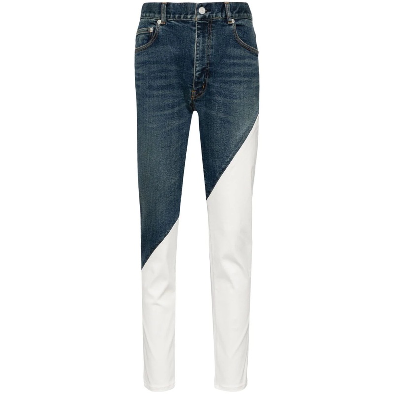 White Panel Skinny Jeans