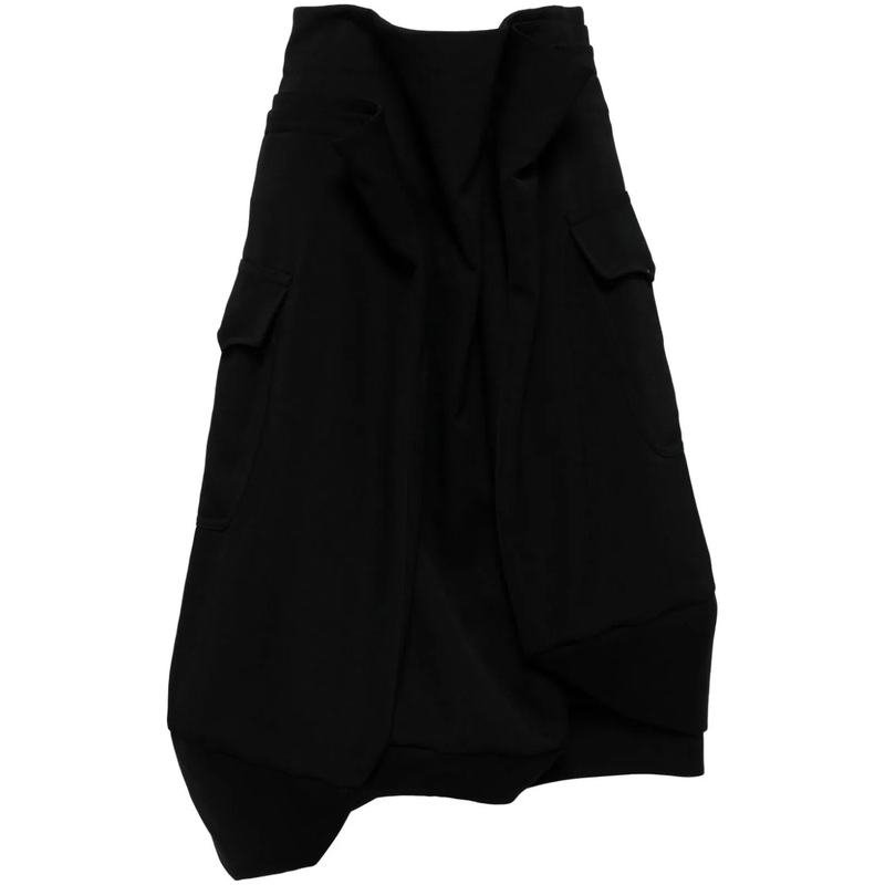 Asymmetric Layered-Deatil Skirt