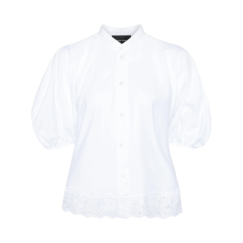 Cropped Puff Sleeve Shirt