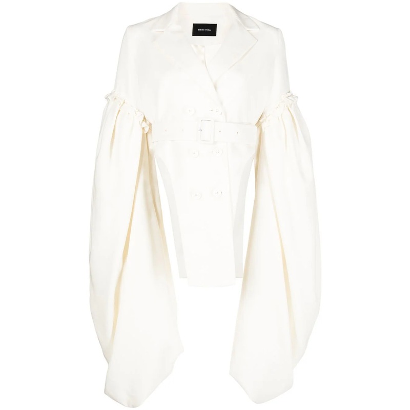 Draped Elongated Signature Jacket