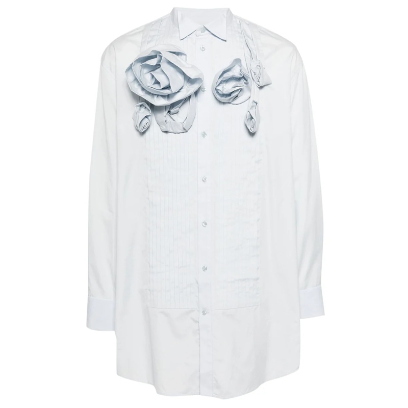 Dress Shirt With Rose Applique
