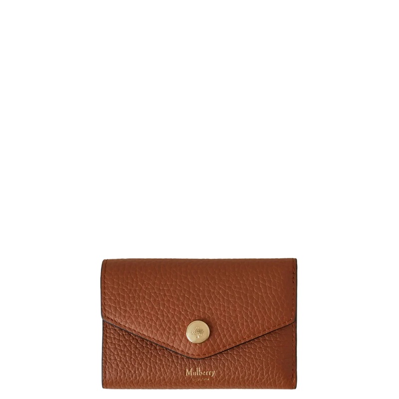 Folded Multi-Card Wallet Heavy Grain (Chestnut)