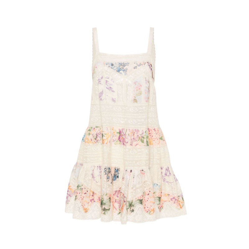 Halliday Lace Trim Short Dress