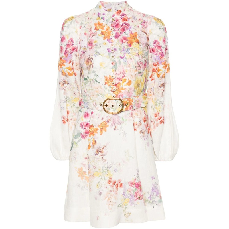 Natura Buttoned Mini Dress