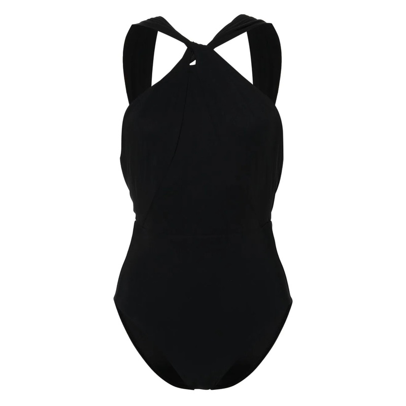 Ottie High Neck Draped One Piece