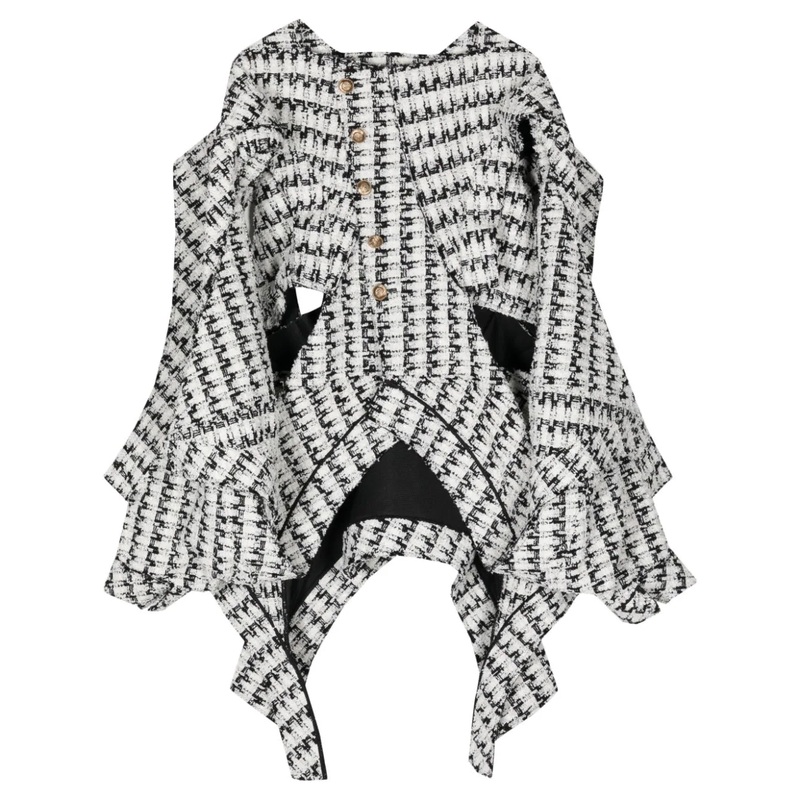 Rayon Nylon Tweed Jacket