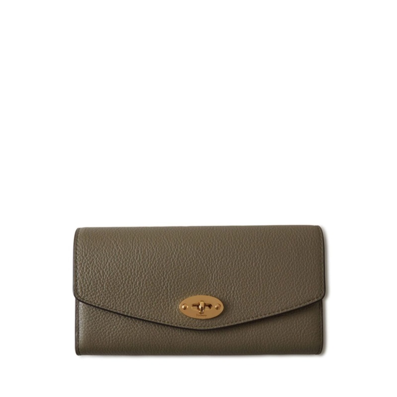 Darley Wallet Linen Green Small Classic Grain