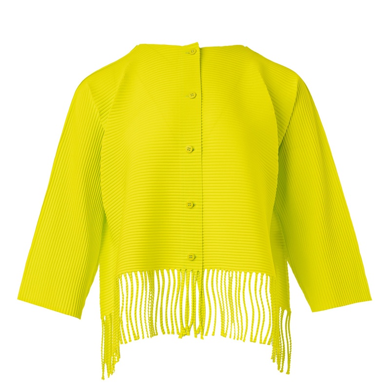 Fringe Pleats Cardigan