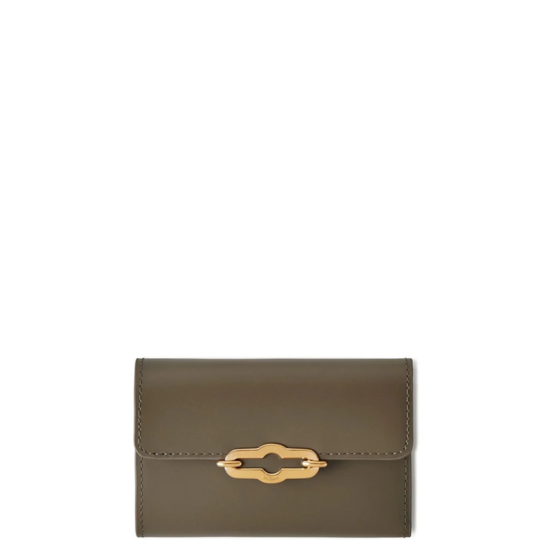 Pimlico Compact Wallet Linen Green Super Lux Calf