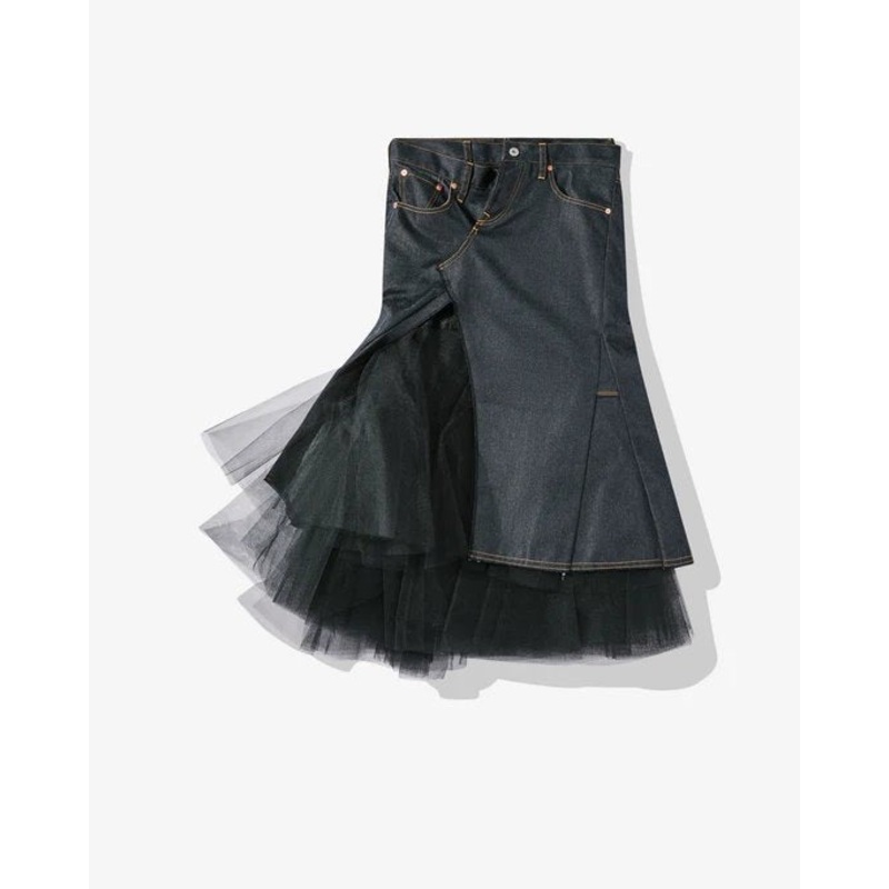 Polyester Denim Nylon Skirt